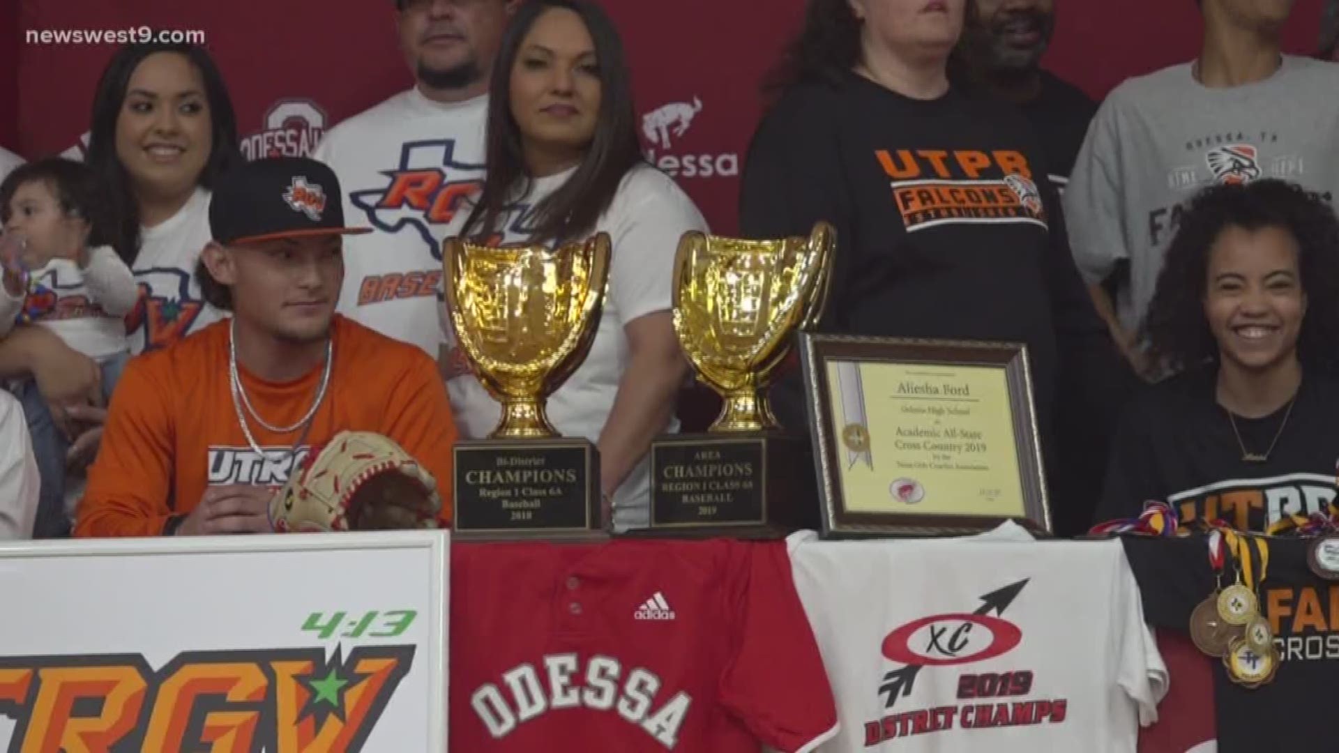 Aleisha Ford head to UT Permian Basin for cross country and Gibrian Pena will attend UT Rio Grande Valley for baseball.