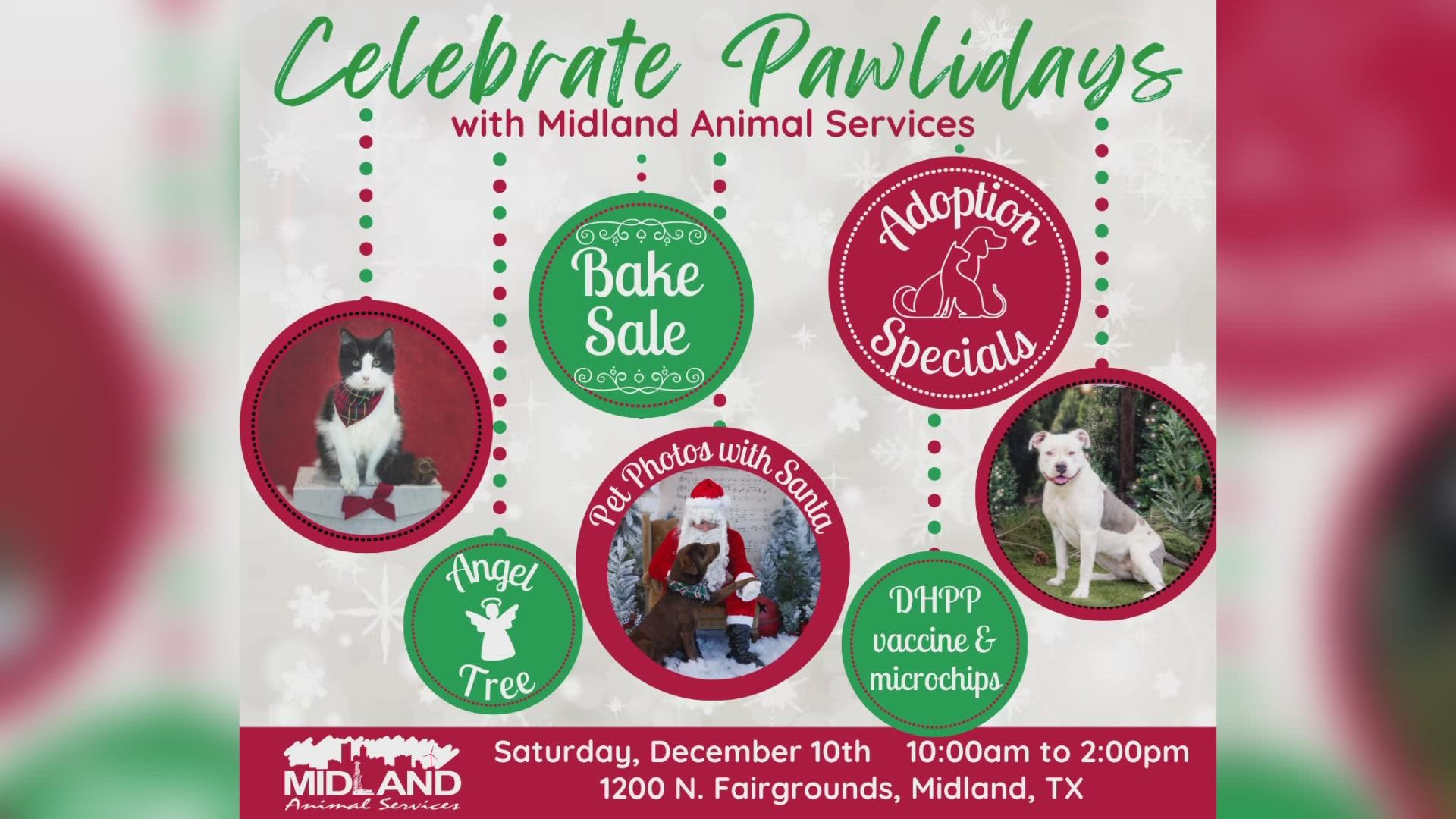 "Celebrate The Pawlidays" will take place on December 10 from 10:00 a.m. to 2:00 p.m.