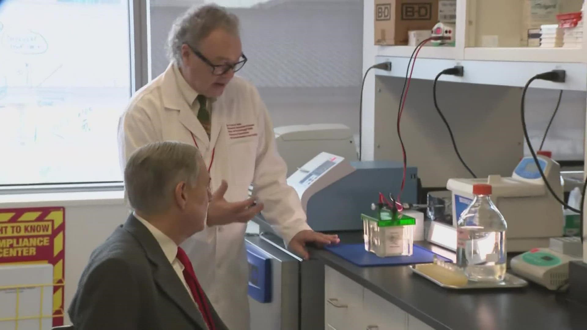 The University of Houston has developed the new medicine that Governor Abbott believes will save lives.