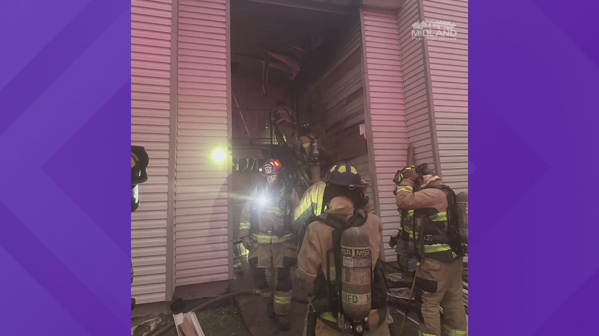 Midland Fire Department extinguished a fire at apartment complex Monday ...