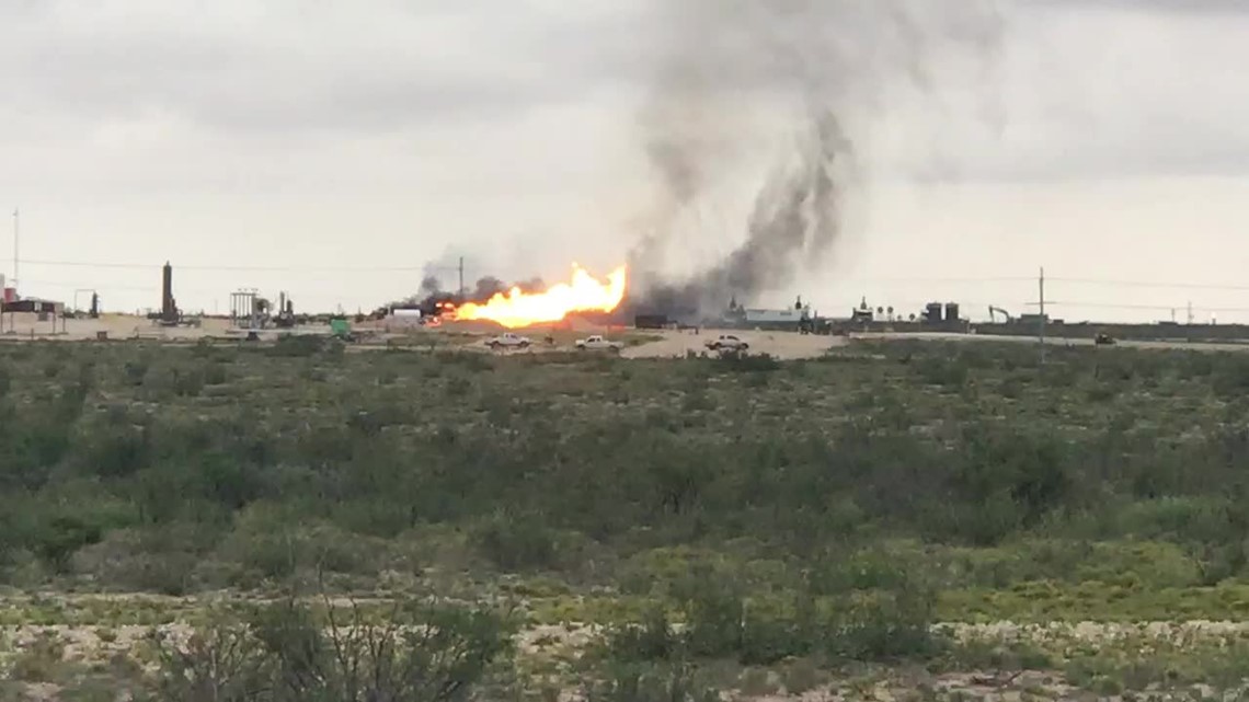 Crews working compressor station fire in Jal, NM | newswest9.com