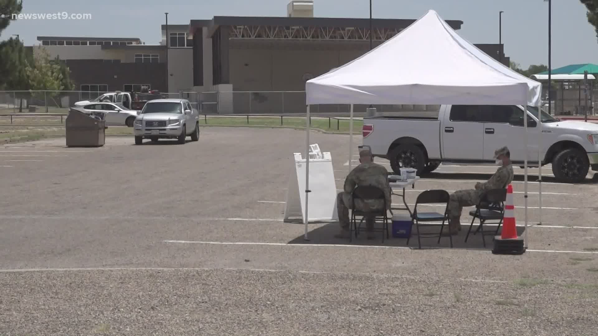 The National Guard will be in Andrews County testing for COVID-19 using cheek swabs instead of nasal swabs.