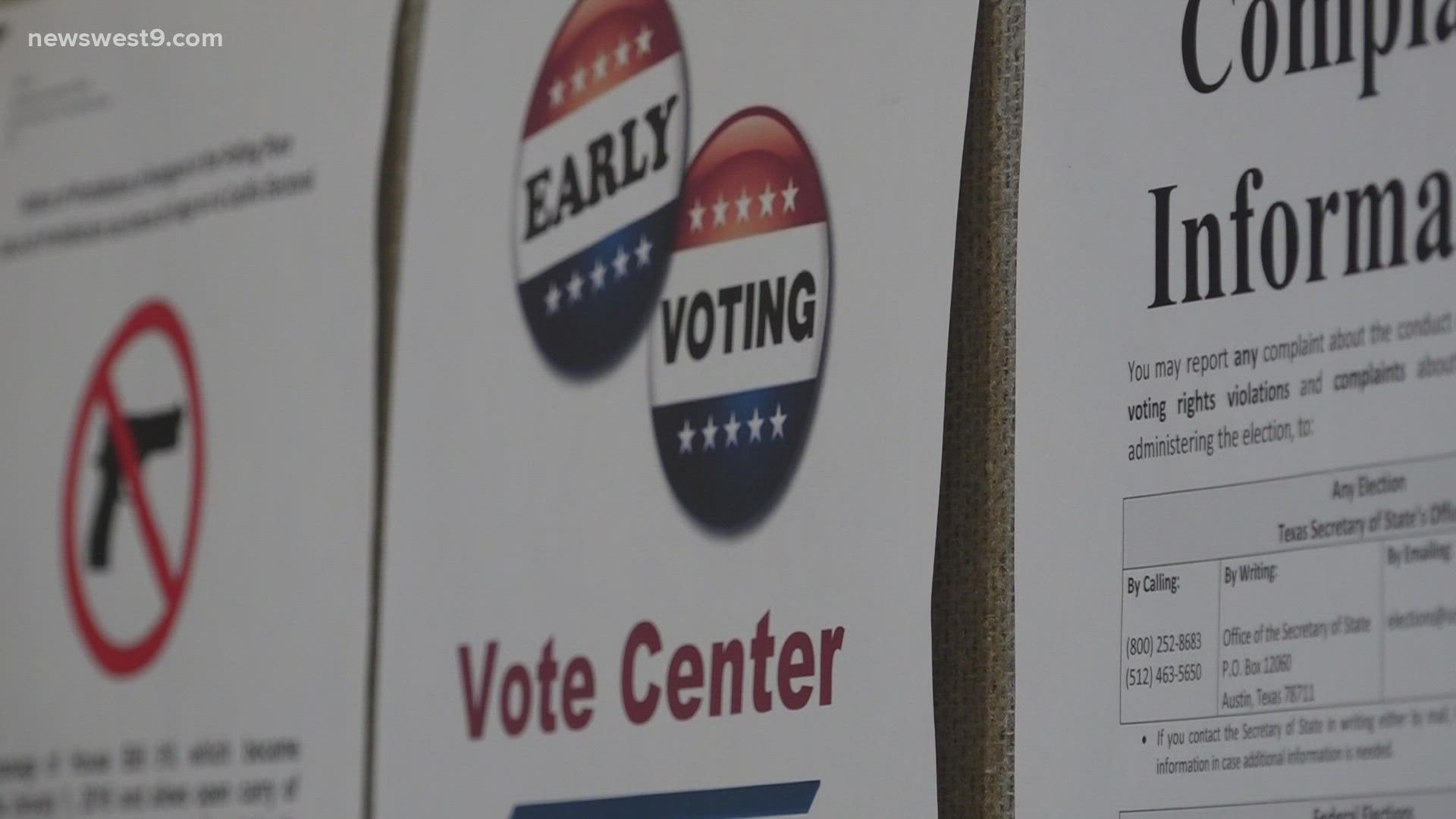 In Ector County, 6,186 voters cast their ballot, while in Midland County, that number was slightly higher at 9,033 voters.