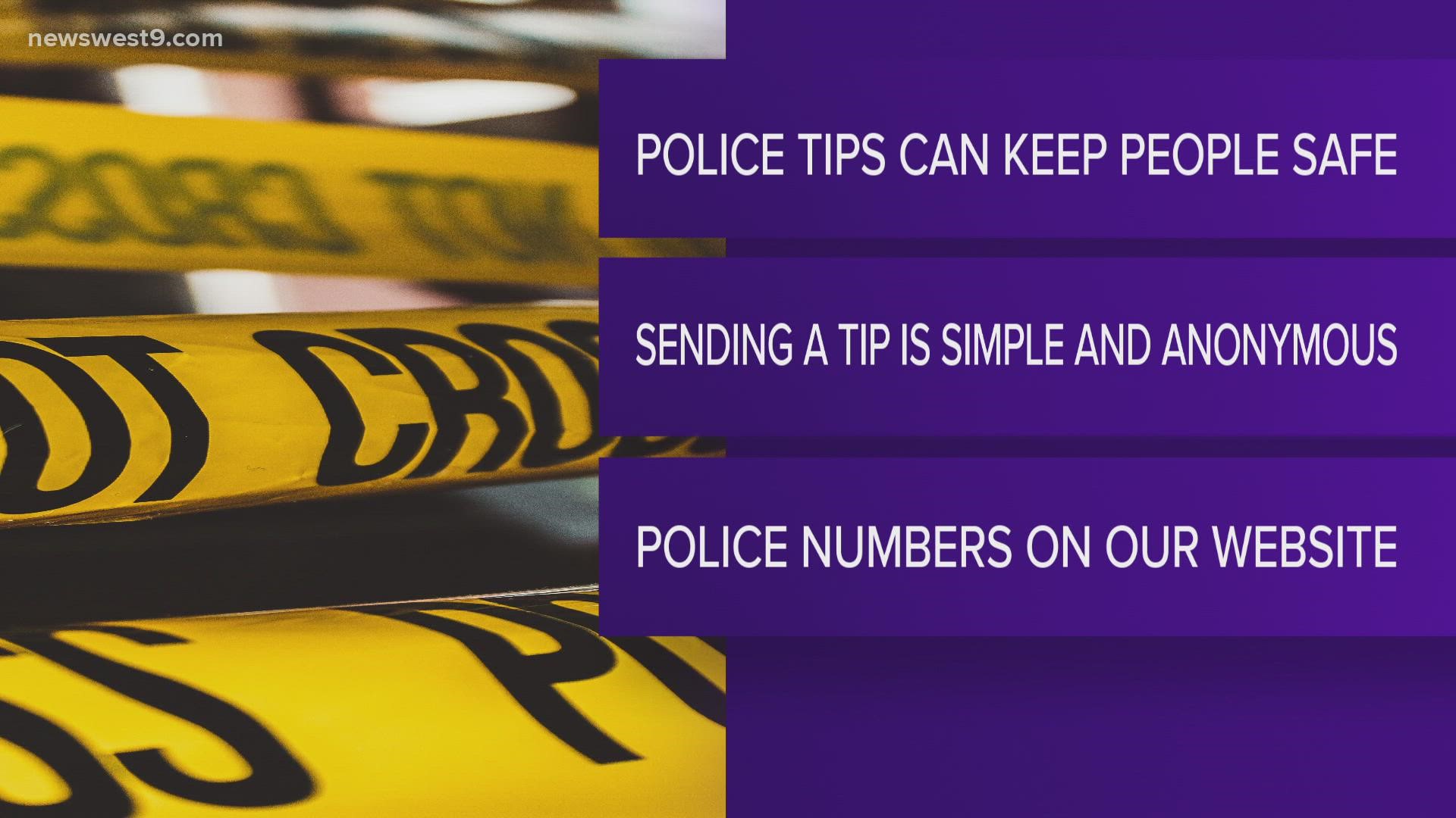 If you're unsure about how to submit a tip to authorities, here are some tips.