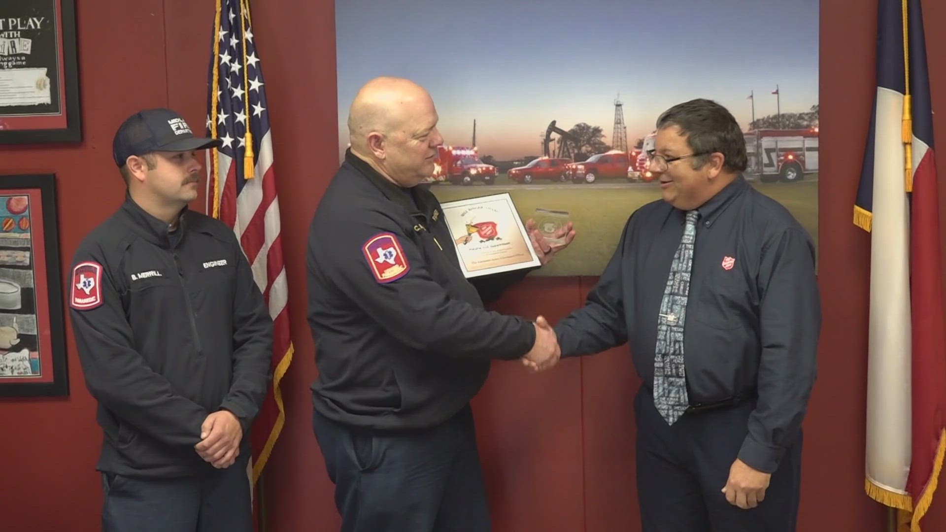 The two-day bell ringing event raised over $2,100 combined.