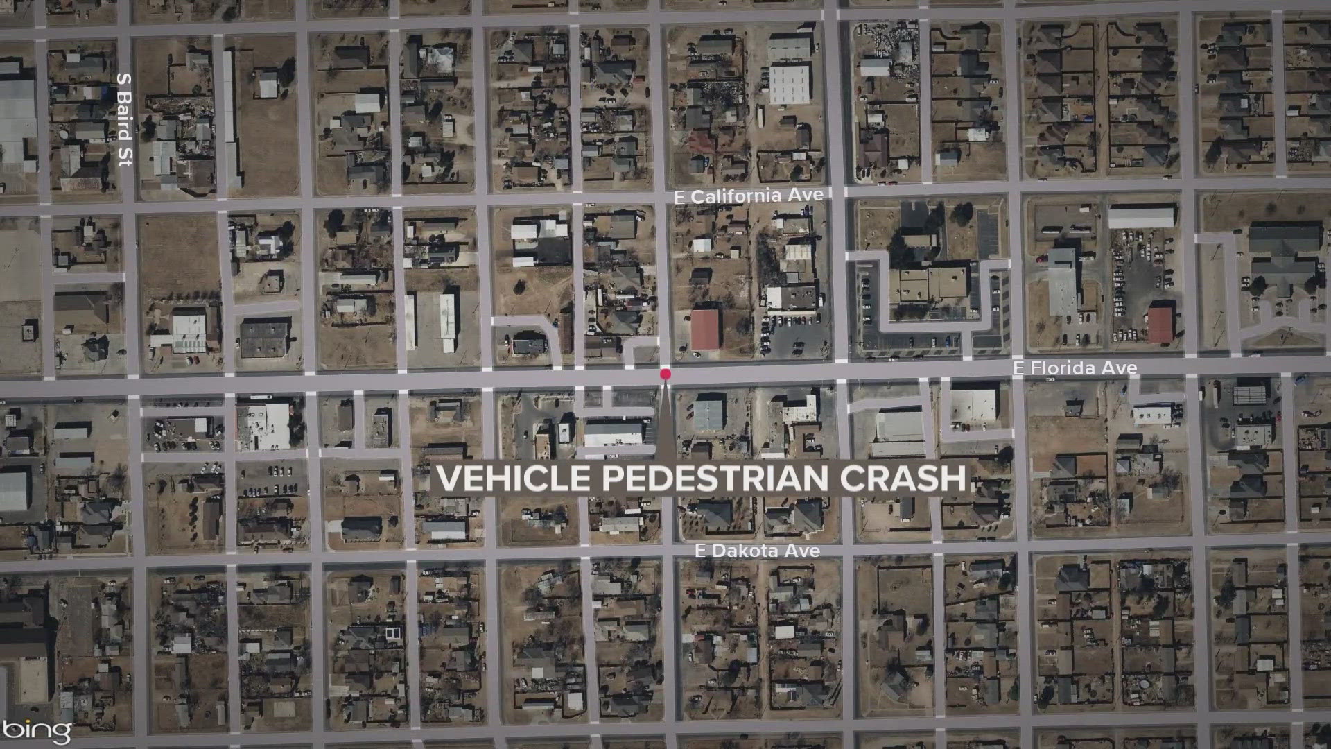 According to the Midland Police Department, the fatal car-pedestrian crash happened around 5 p.m. on Friday.