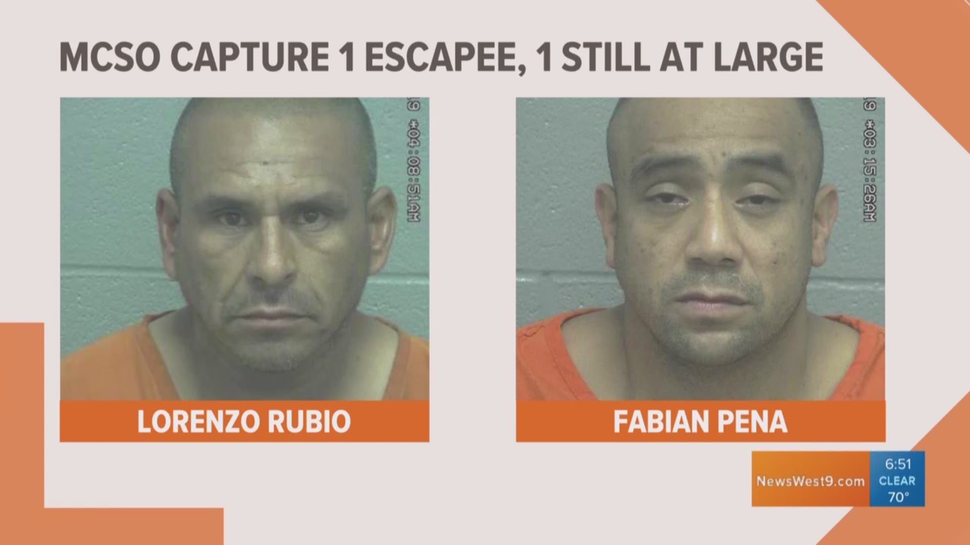 The MCSO is searching for one man who escaped the detention center Sunday.