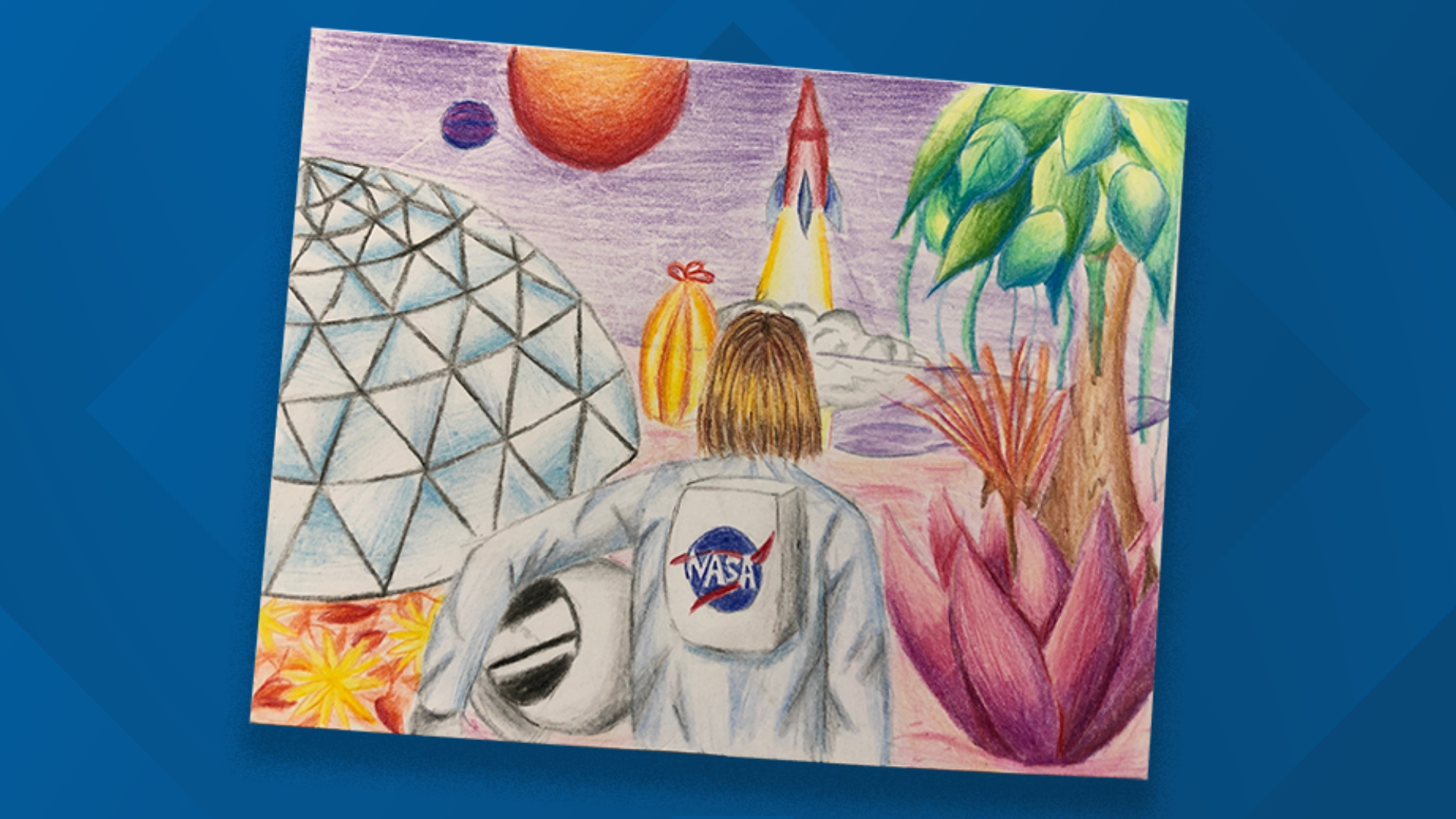 Blue Origin will launch postcards made by district students to space from their launch facility near Van Horn.