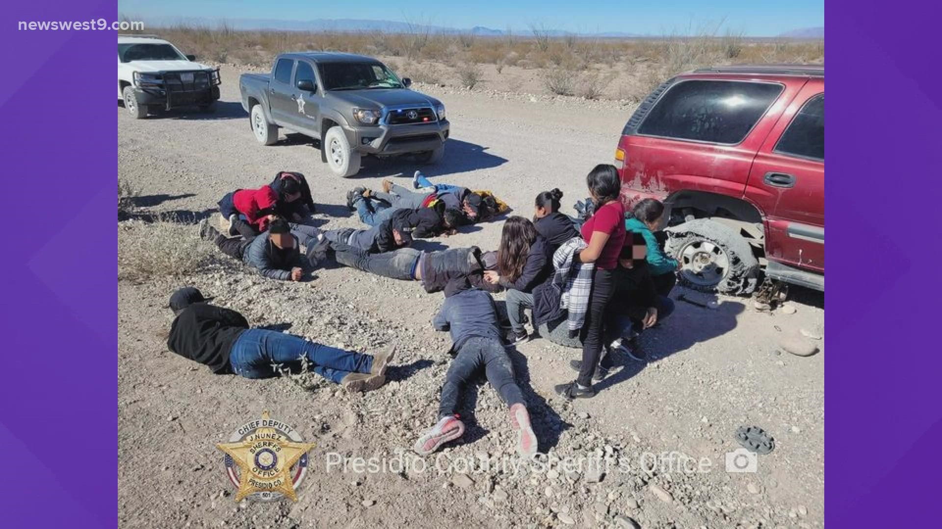 The driver of the group abandoned the individuals found by United States Border Patrol.