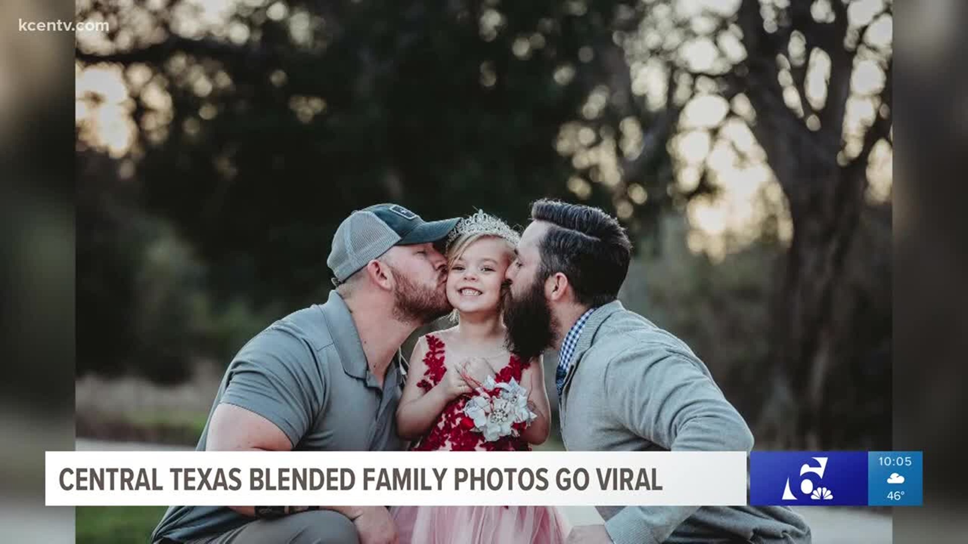Photo of Texas stepdad, biological father and their daughter goes viral