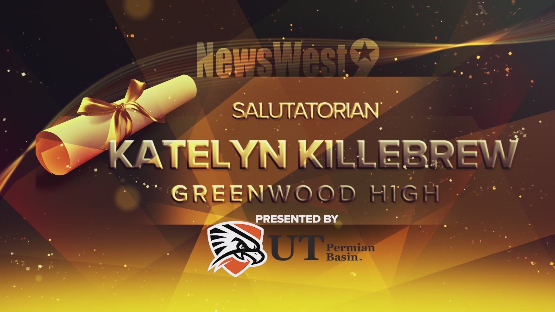 Katelyn Killebrew delivers the Salutatorian speech for Greenwood High
