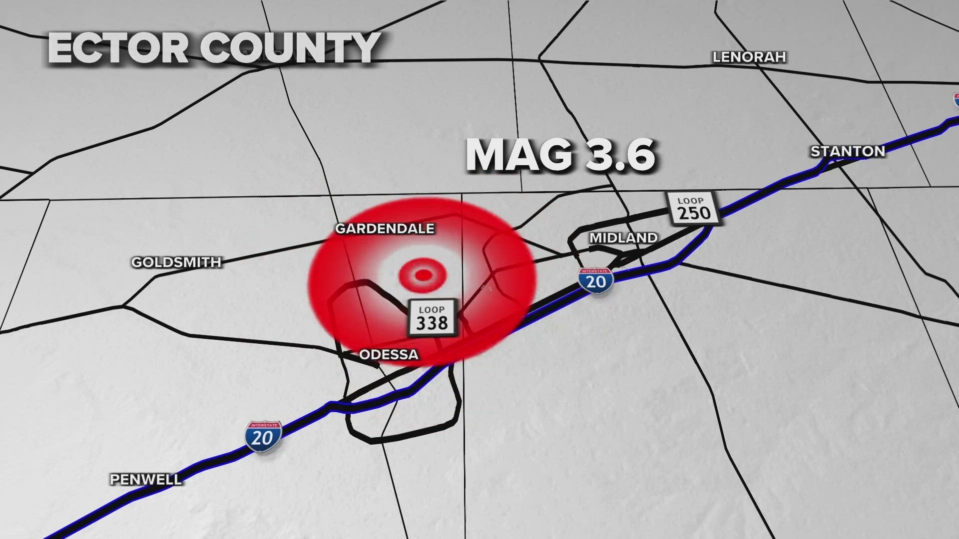 3.6 magnitude earthquake hits Odessa early Saturday morning