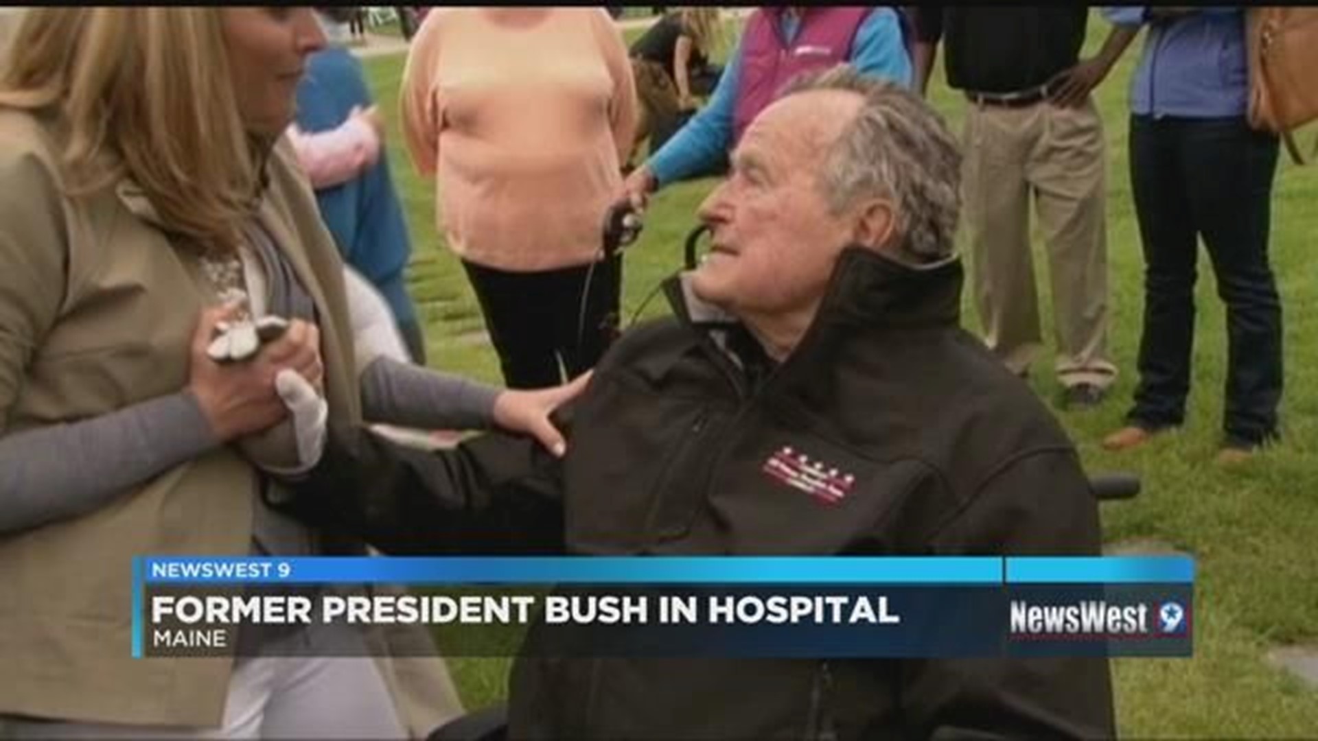 Former President George H. Bush taken to hospital for low blood pressure, fatigue