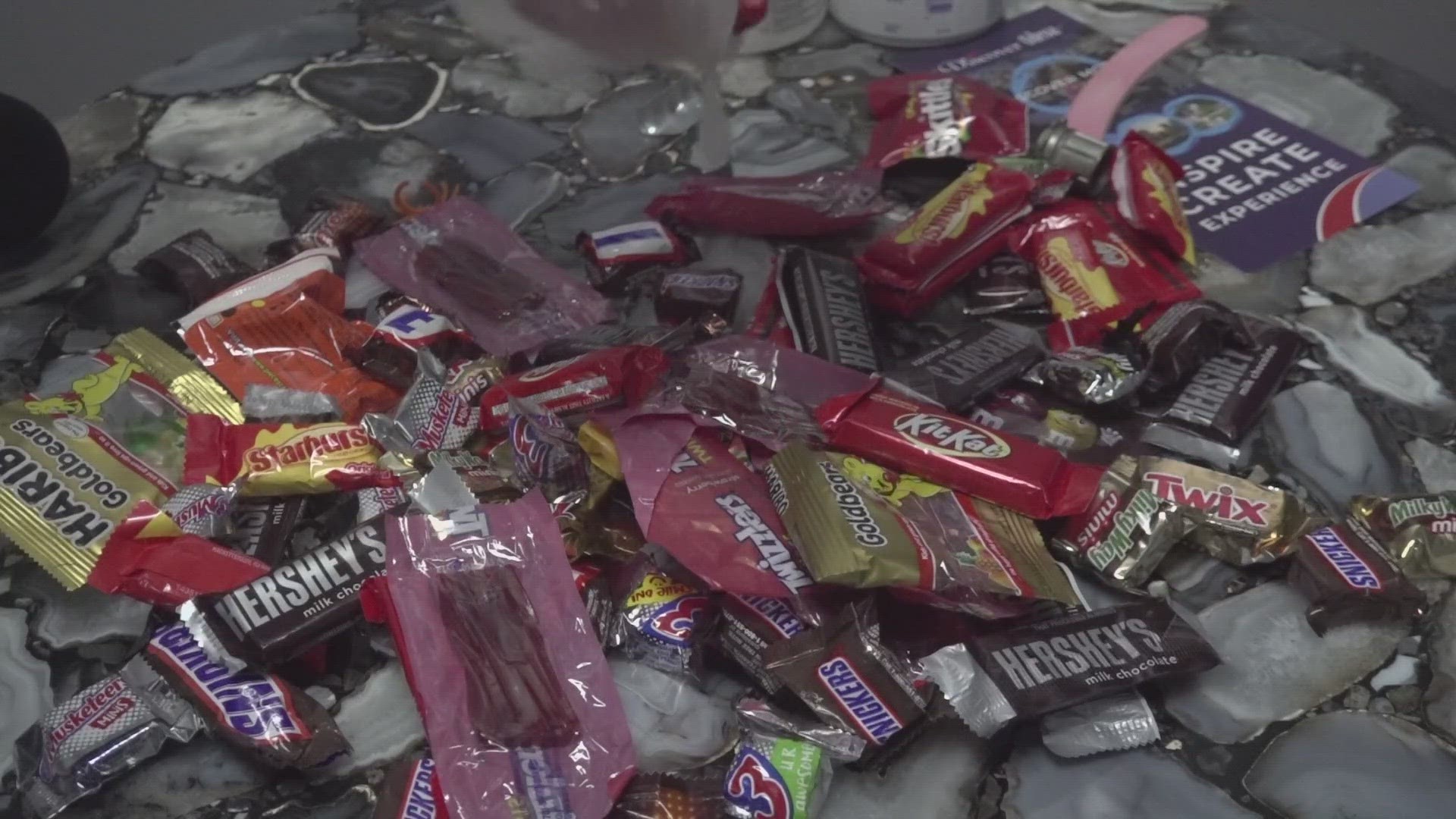 There's always the option of giving back to the community with candy that you have leftover from Halloween night.