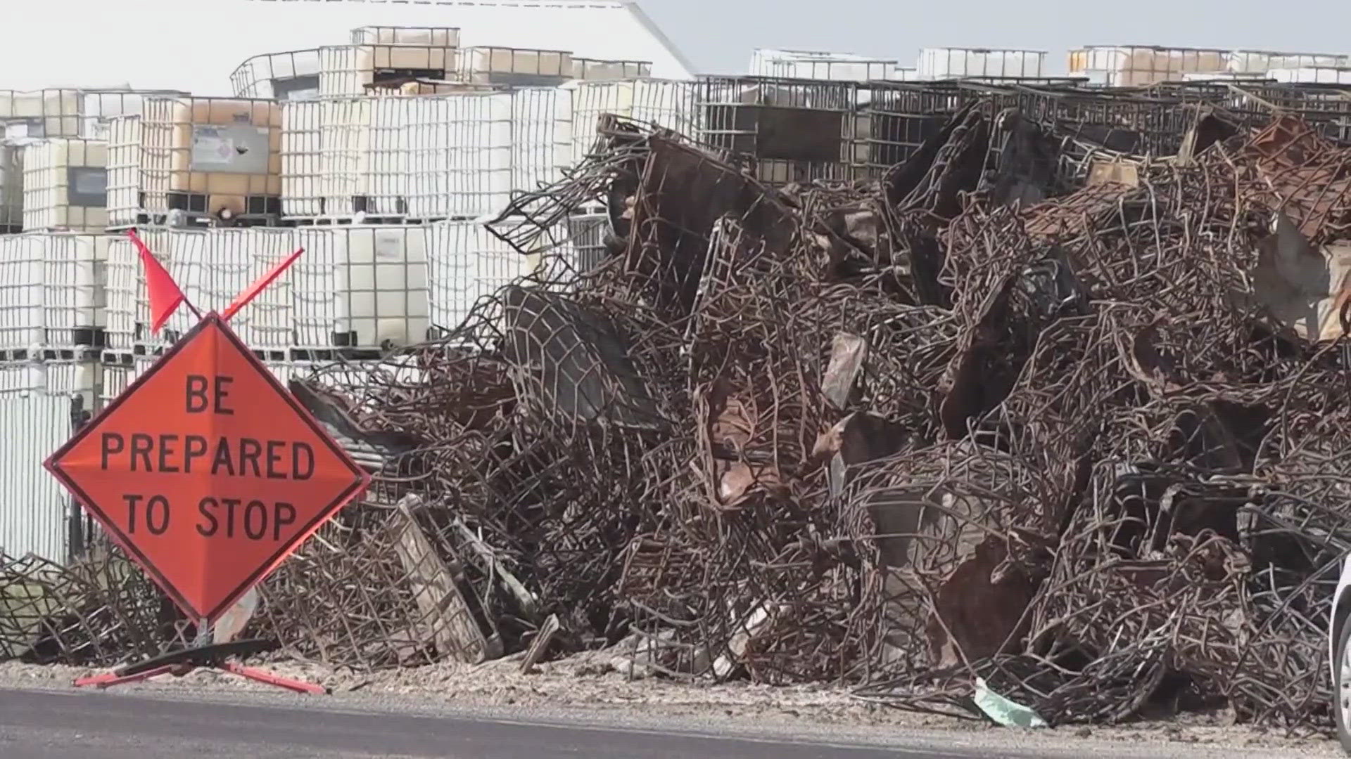 At 9 p.m. Wednesday night, Odessa Fire Rescue went back to the site of Permian Basin Containers to fight another fire.