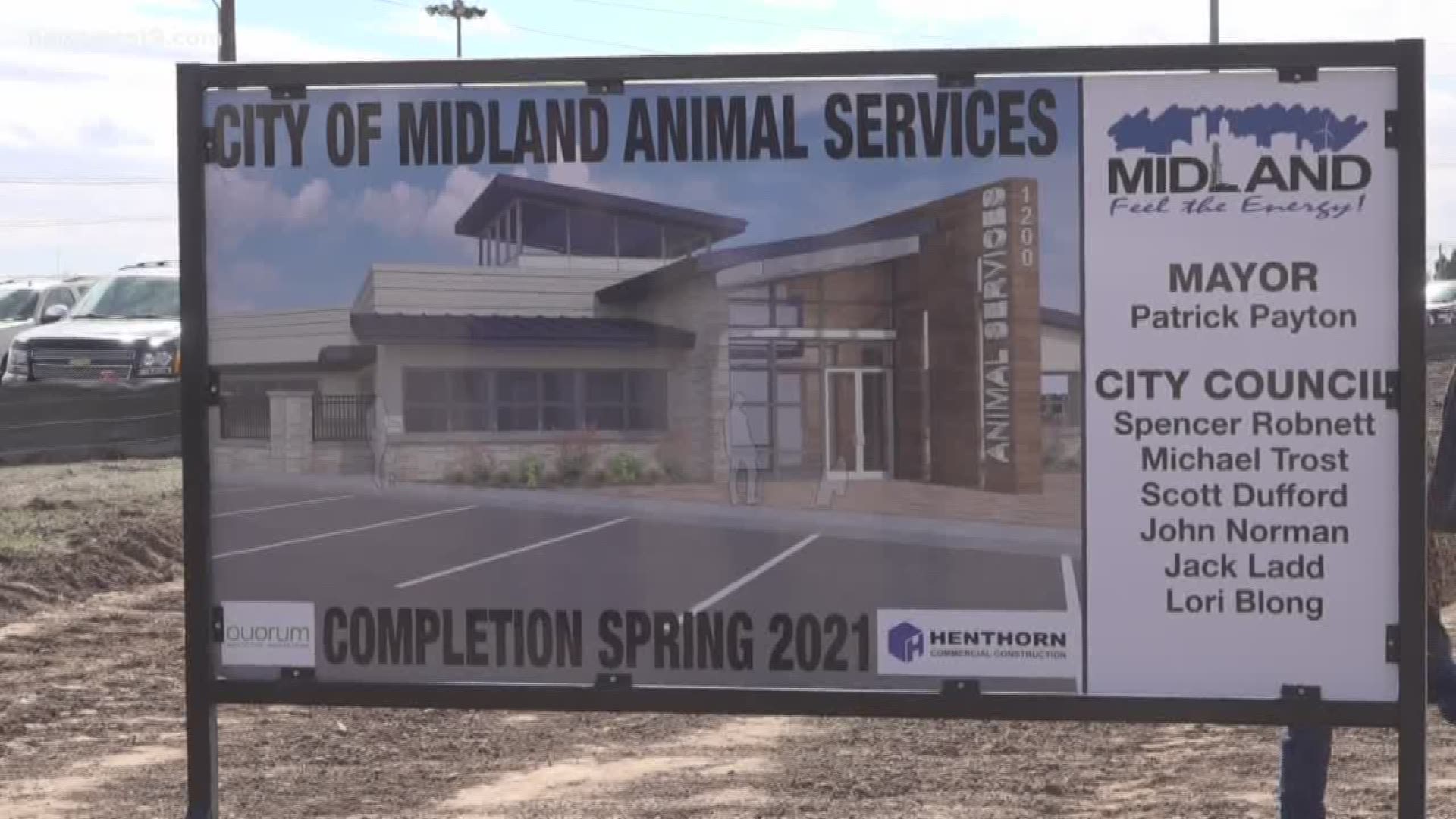 The City of Midland broke ground on a new animal shelter that will be located behind the current one.
