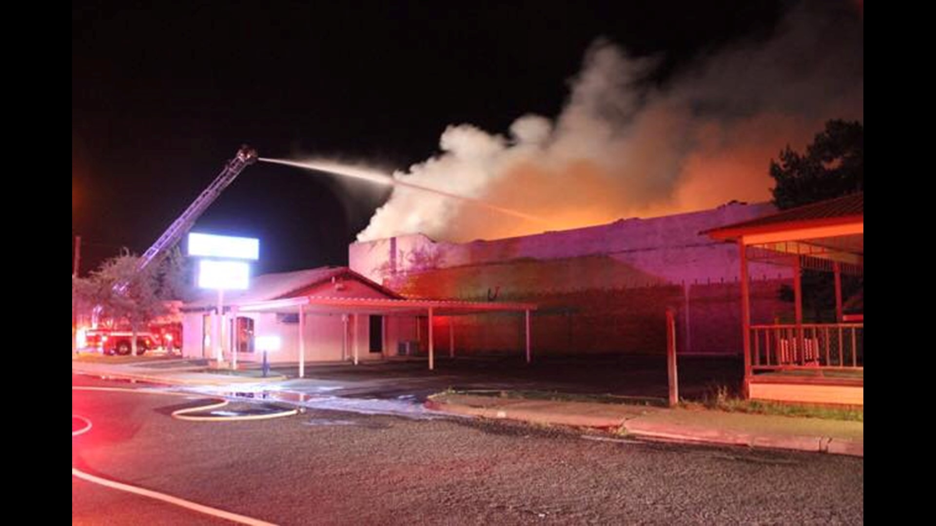 The Theater in Crane burned down overnight, arson suspected
