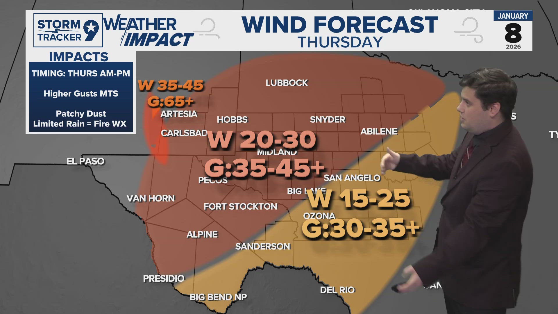 Cooling Trend ahead with Breezy Winds into the Permian Basin | West Texas  Forecast