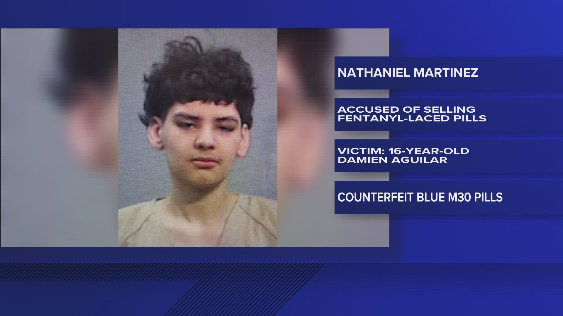 18-year-old Nathaniel Martinez sold pills containing Fentanyl to a teenager on Oct. 2. That teen later died from fentanyl poisoning.