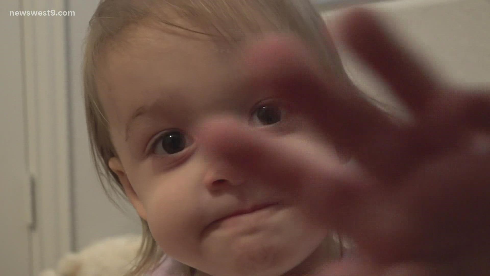 Aislinn was diagnosed with neuroblastoma just a few days before she turned one.