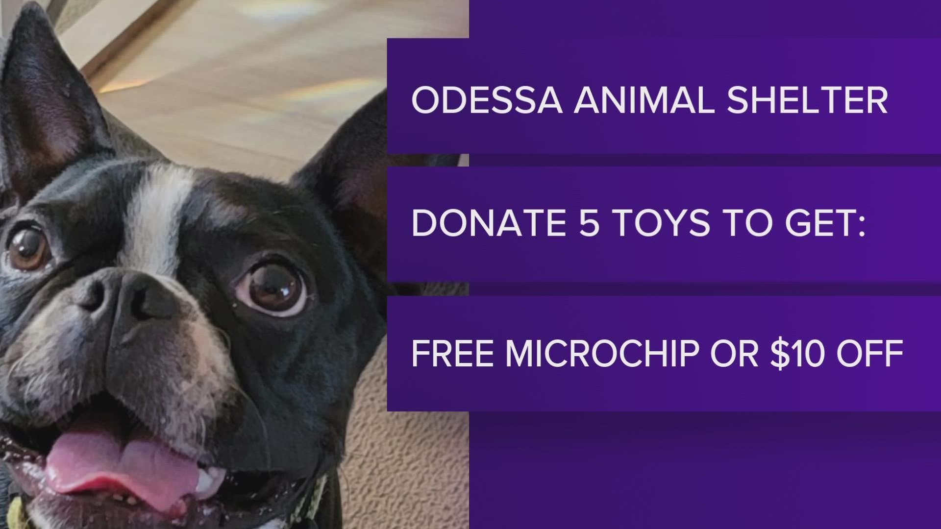 Odessa Animal Shelter offering deals for toy donations 
