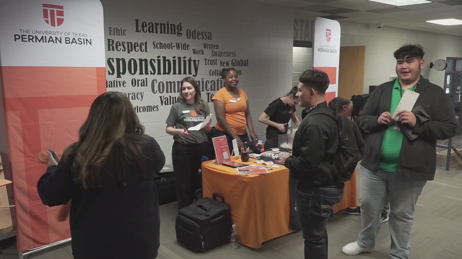 The event called “Falcon Day” is aimed at helping students in their transition to college.