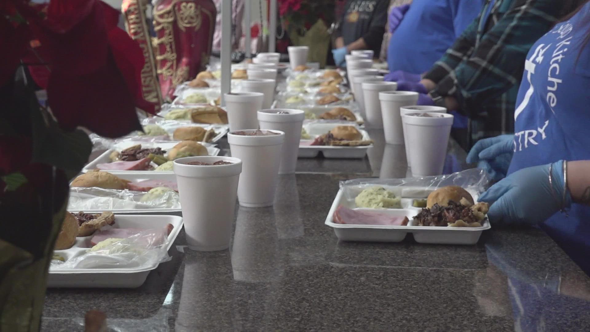 Midland Soup Kitchen Ministry served hot meals to the community and gave gifts to women and children.