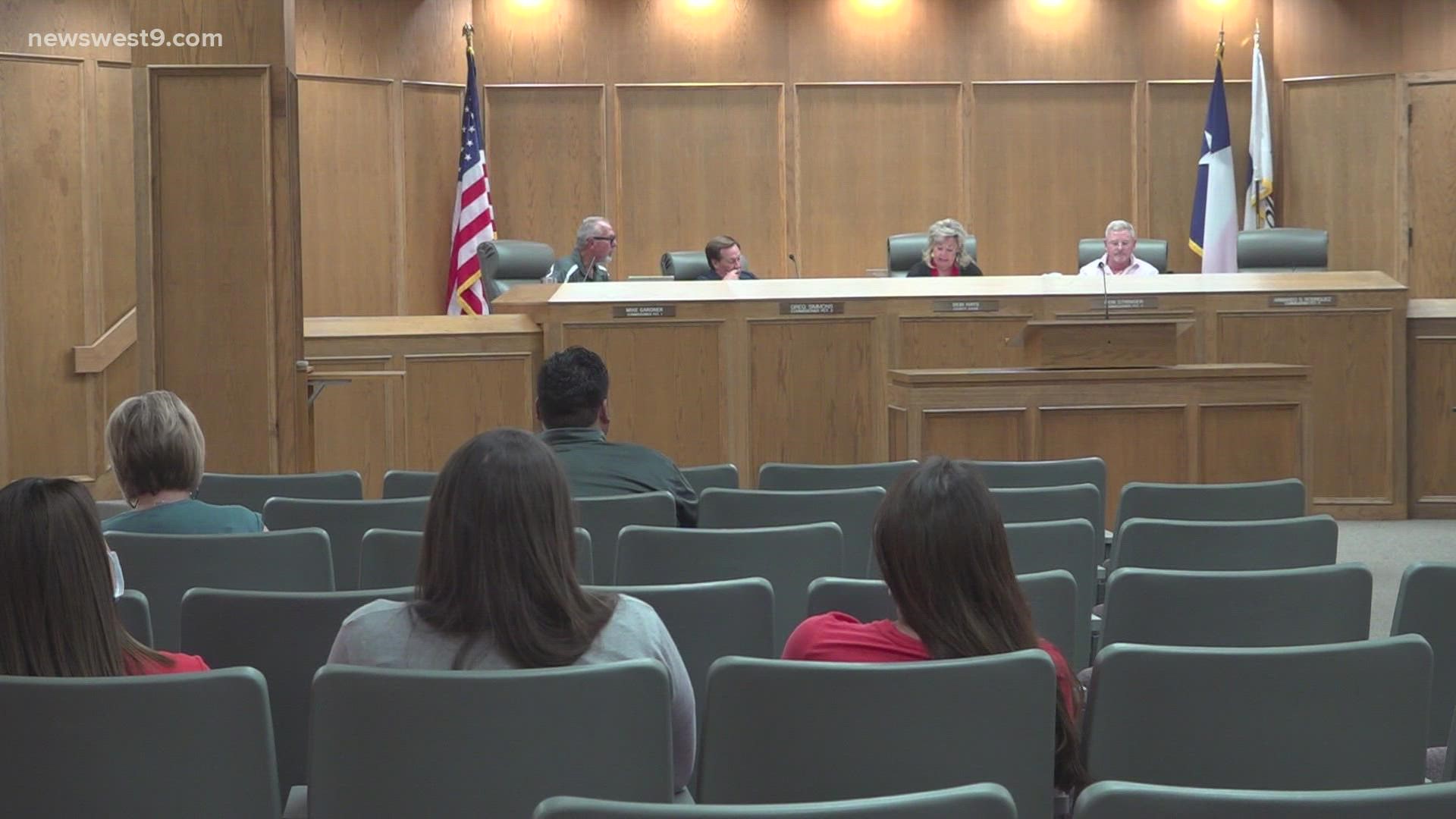 The meeting focused on what the county should do with approximately $16 million they received from the act.