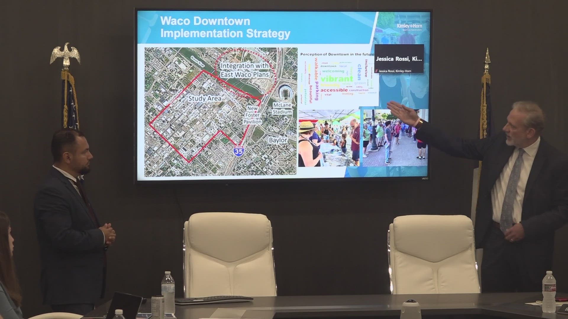 Kimley-Horn was the first of three firms to present their presentation on the Midland Downtown Master Plan.