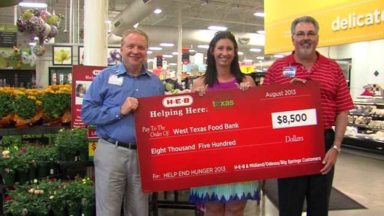 HEB Donates $8,500 to West Texas Food Bank | newswest9.com