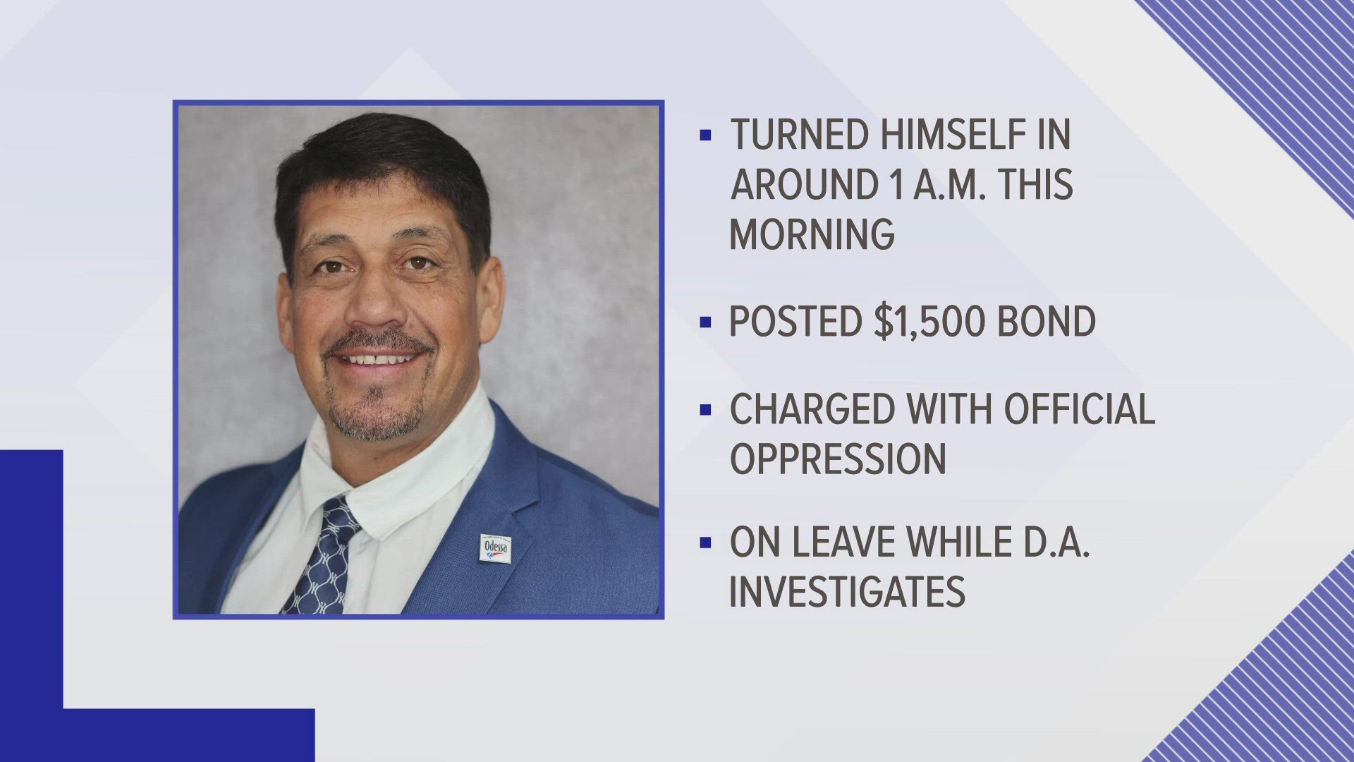 Reyes was put on administrative leave during the week of Nov. 11 because of a case that is being reviewed by the district attorney's office.