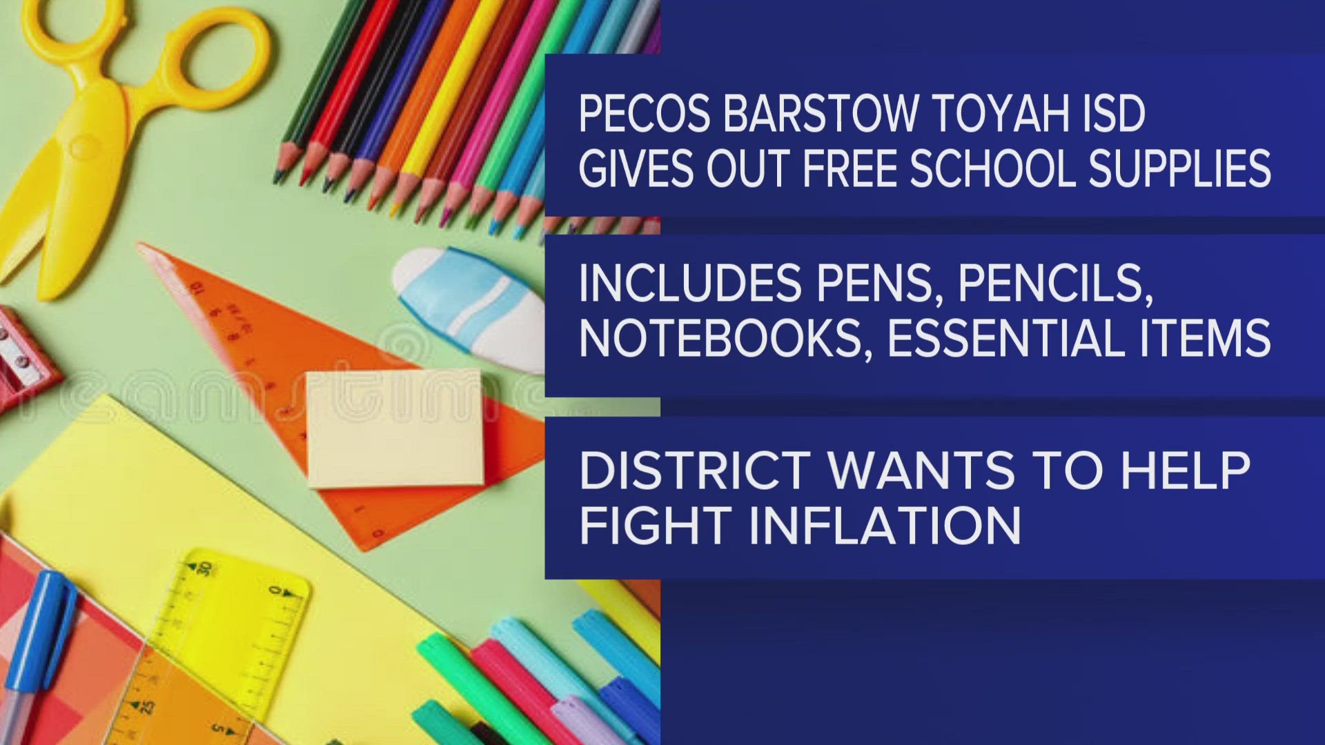 On July 24th the PBTISD Board of Trustees approved “to invest in the success of every student” by giving out free school supplies for the upcoming school year.