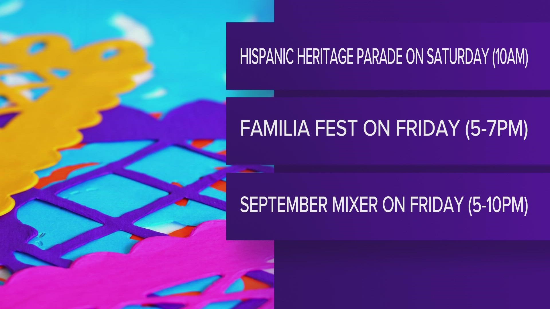 Hispanic Heritage Month runs Sept. 15 to Oct. 15.