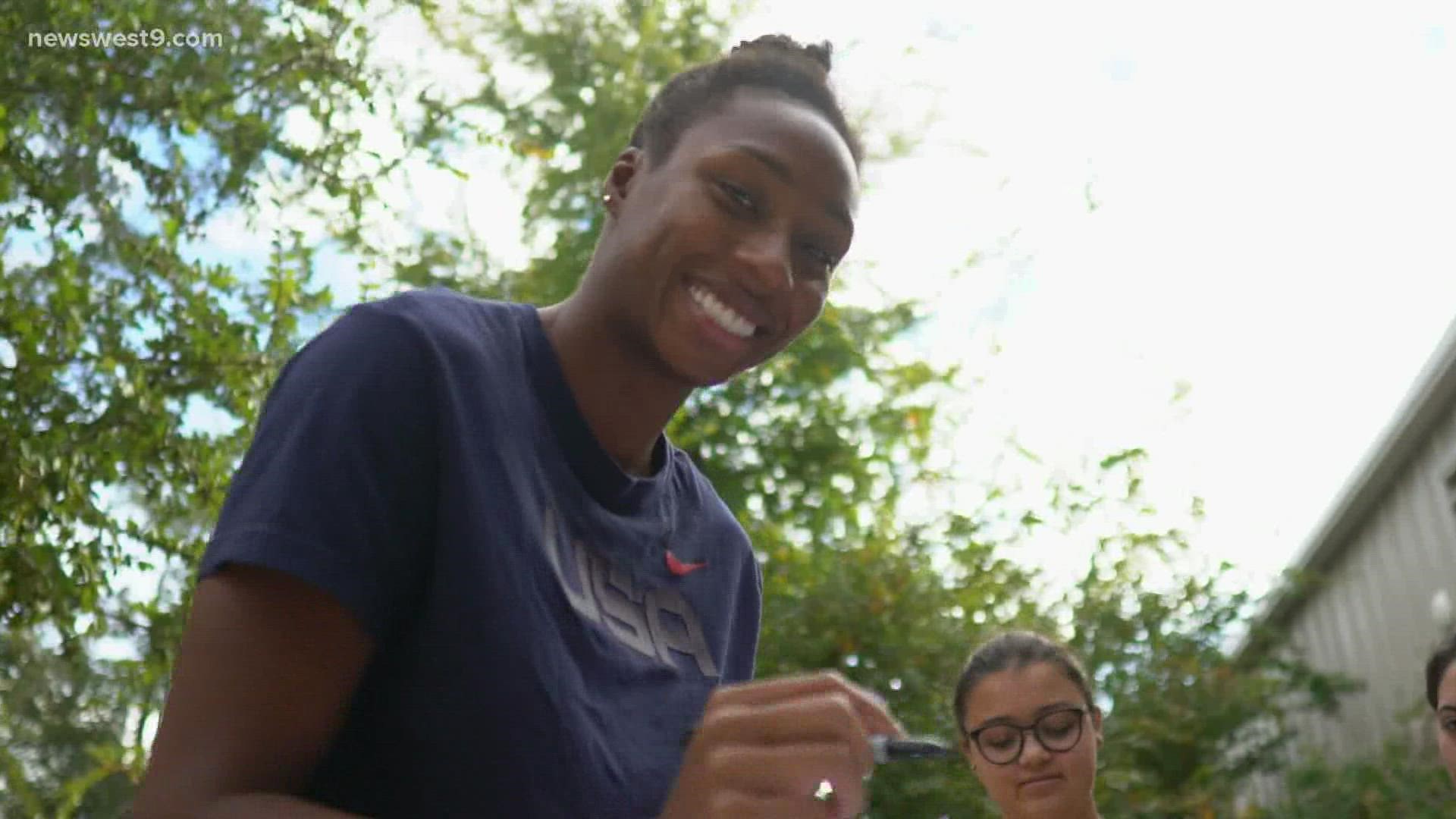 Midland native Natalie Hinds goes back to where it all started at COM Aquatics and shares her knowledge on what it takes to become an Olympian