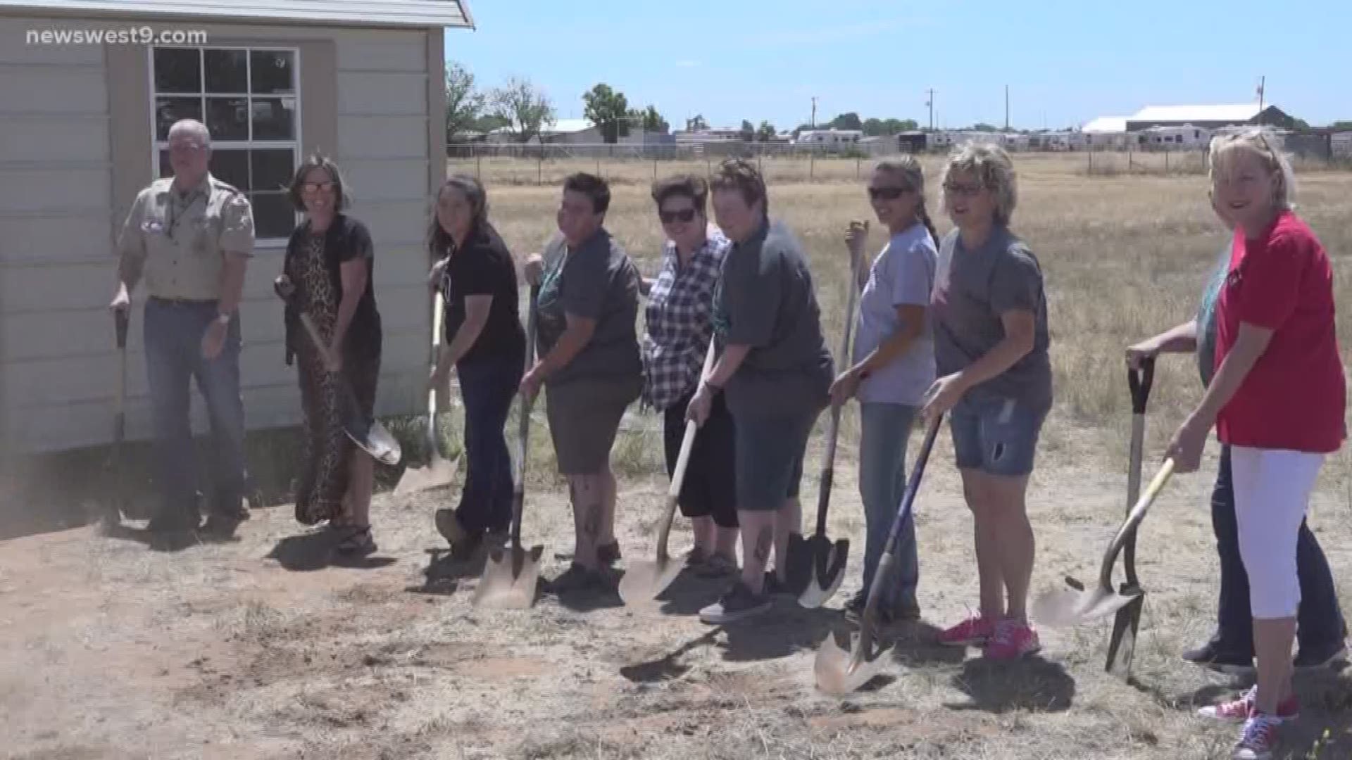The property in Gardendale was donated to Dog Rescue R Us, and Eagle Scout hopefuls are helping build the facility.