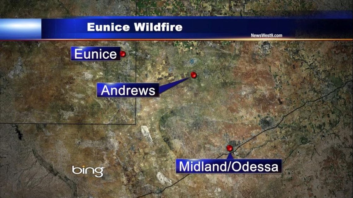 Fire Sparks Up in Eunice, New Mexico