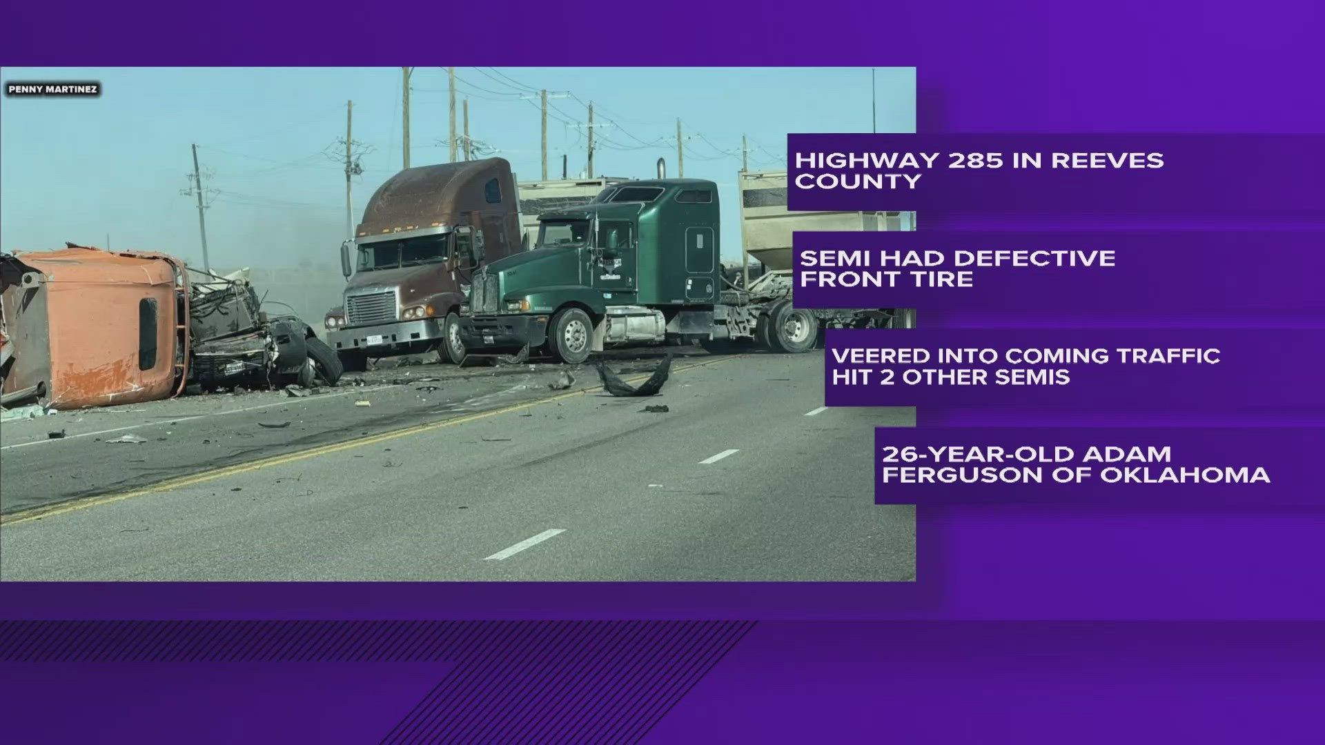 The crash happened on Sunday morning around 9:45 a.m.