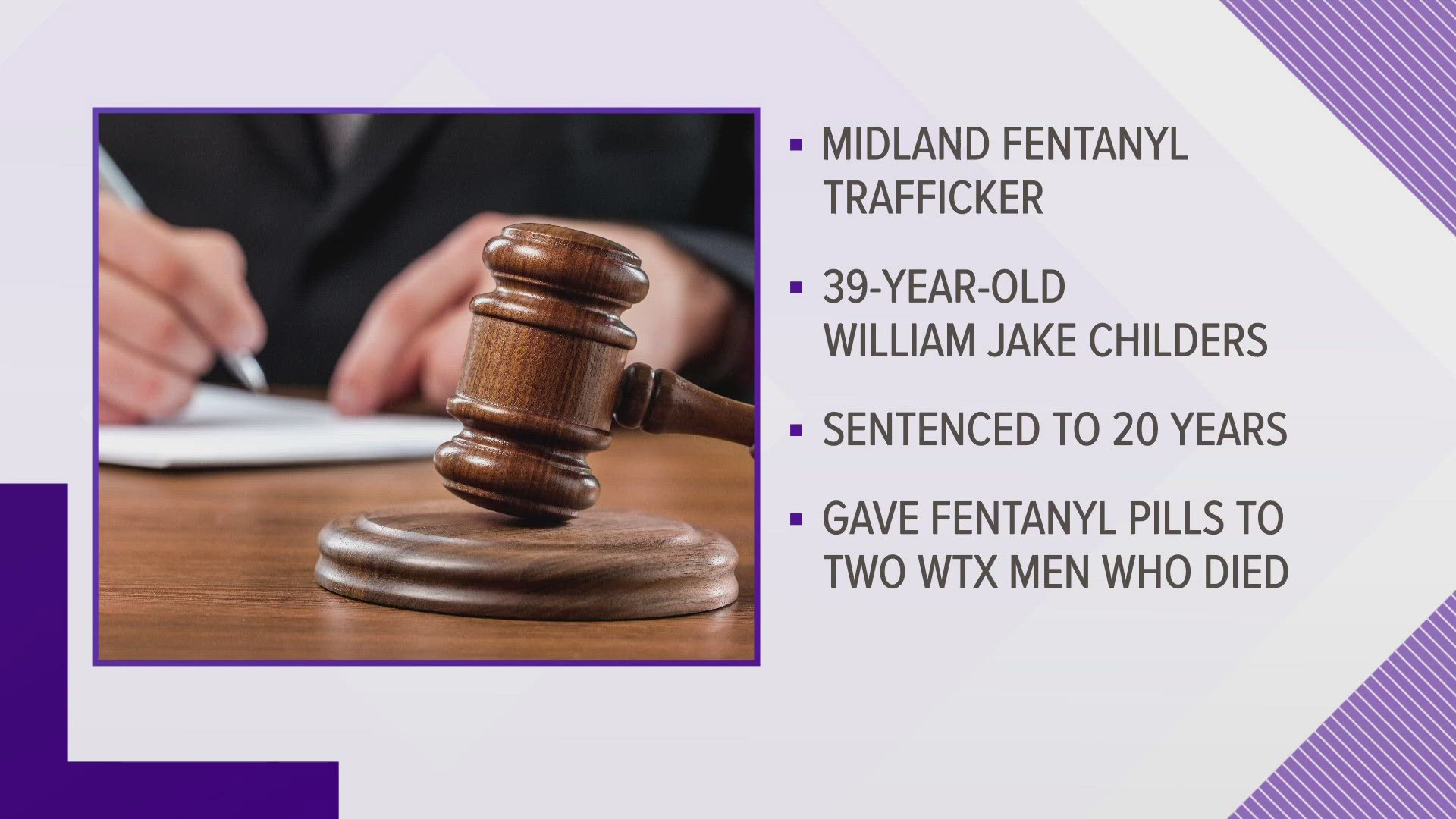 Childers was pulled over by Ranger Police Department officers in October 2023 and found 740 fentanyl-laced M-30 pills and a loaded firearm.