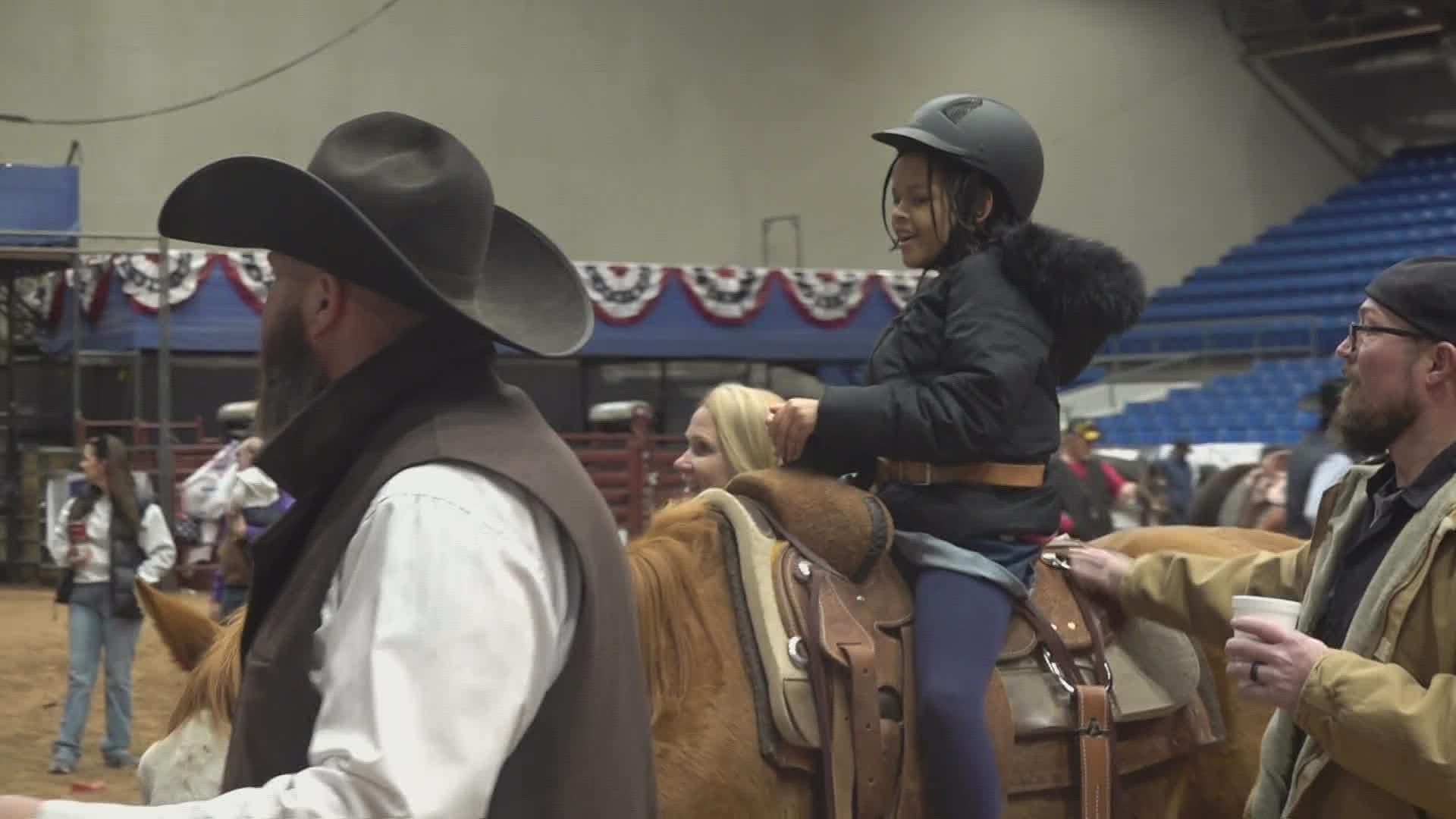 Every year the rodeo brings smiles to the faces of special needs children in the area.