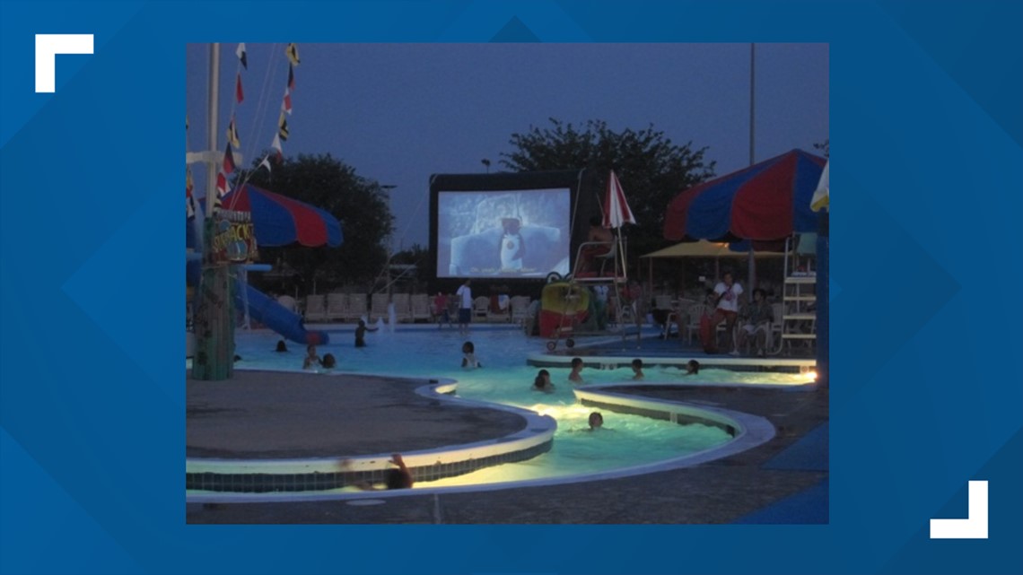 Woodson Aquatic Center hosts community pool party and divein movie