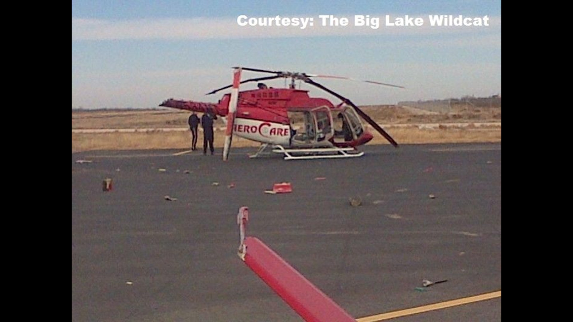 Aerocare Helicopter Makes Hard Landing in Big Lake, Nurse Injured ...