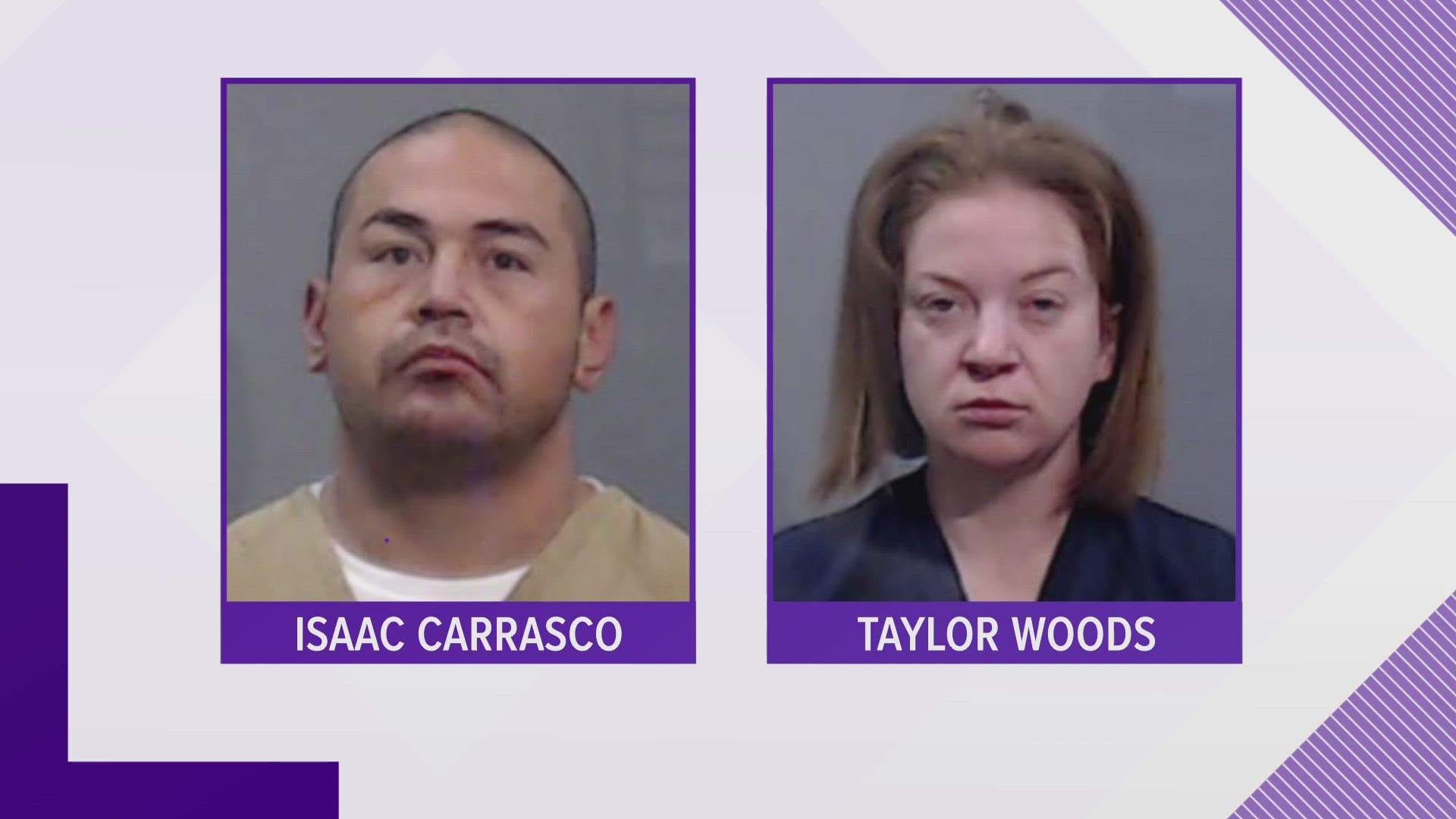 Isaac Carrasco and Taylor Woods were both charged with aggravated robbery. Carrasco was also charged with discharge of a firearm in certain municipalities.