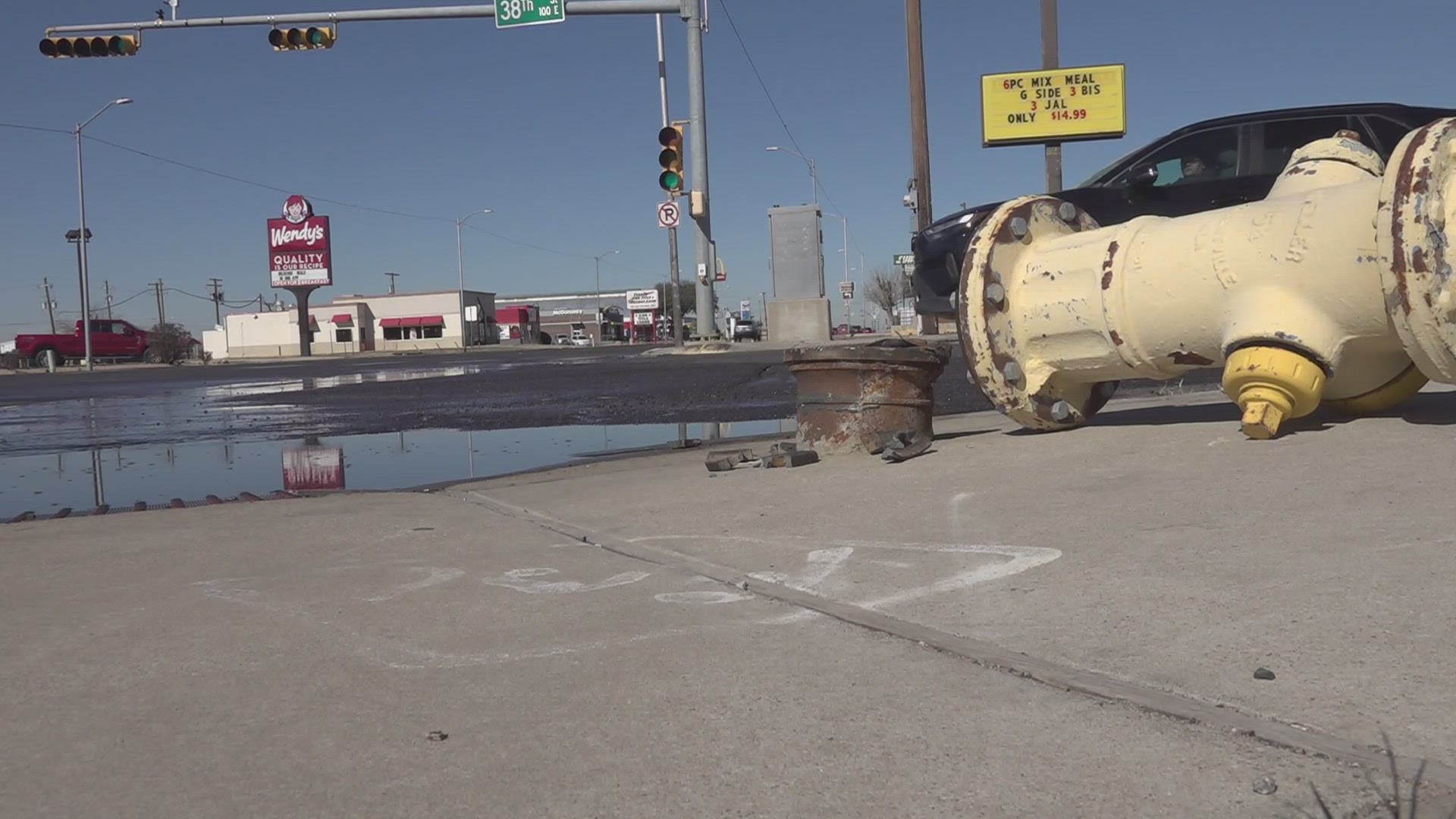 The cold weather in the north part of the Permian Basin caused water main breaks in Odessa and flooding from pipes in the Midland County Courthouse.