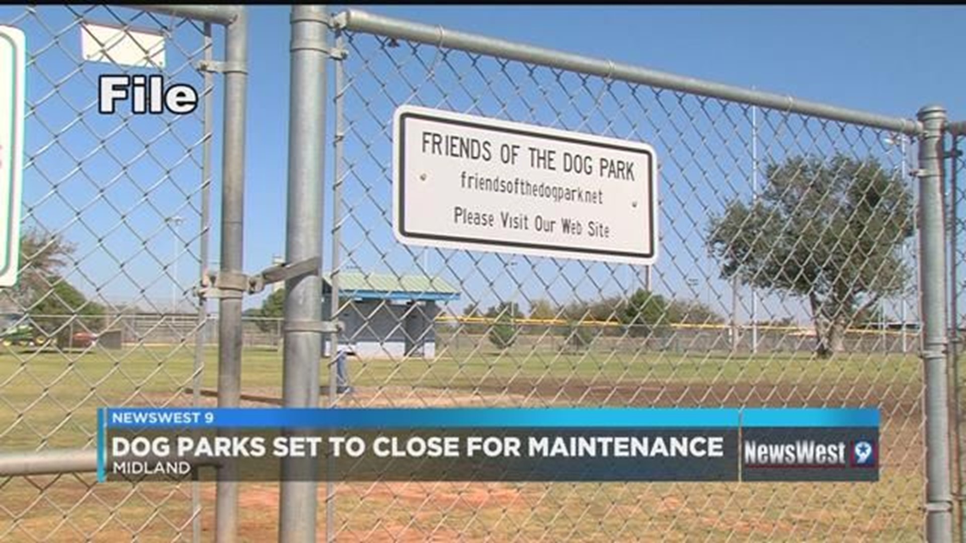 Midland dog parks closing for maintenance