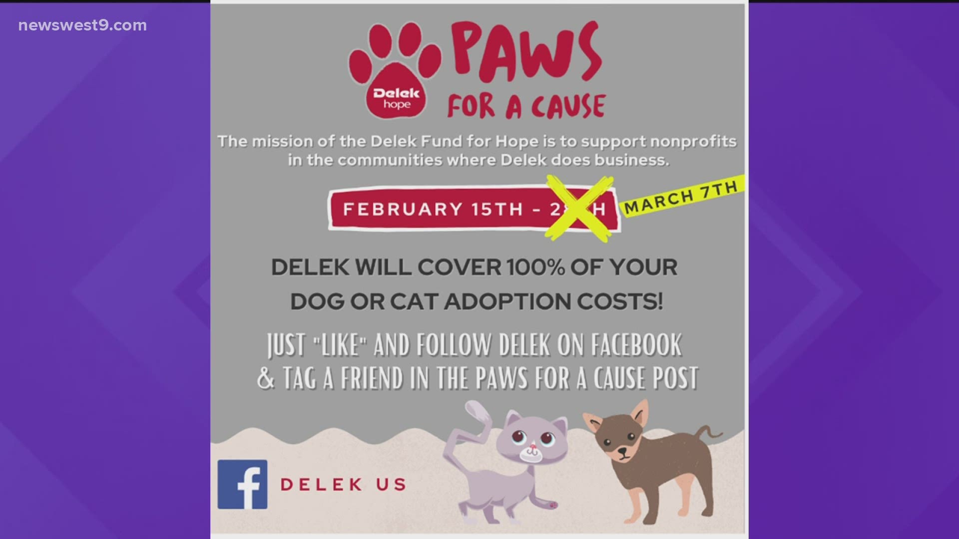 All you have to do is follow their social media, tag a friend and then reach out to the Happy Day Humane Society.