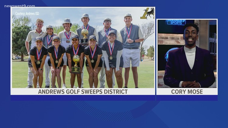 Andrews golf sweeps district tournament