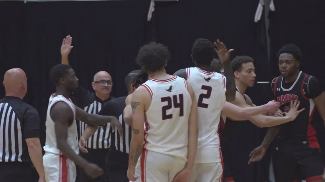 Howard College men's basketball powers past New Mexico Military Institute in heated match