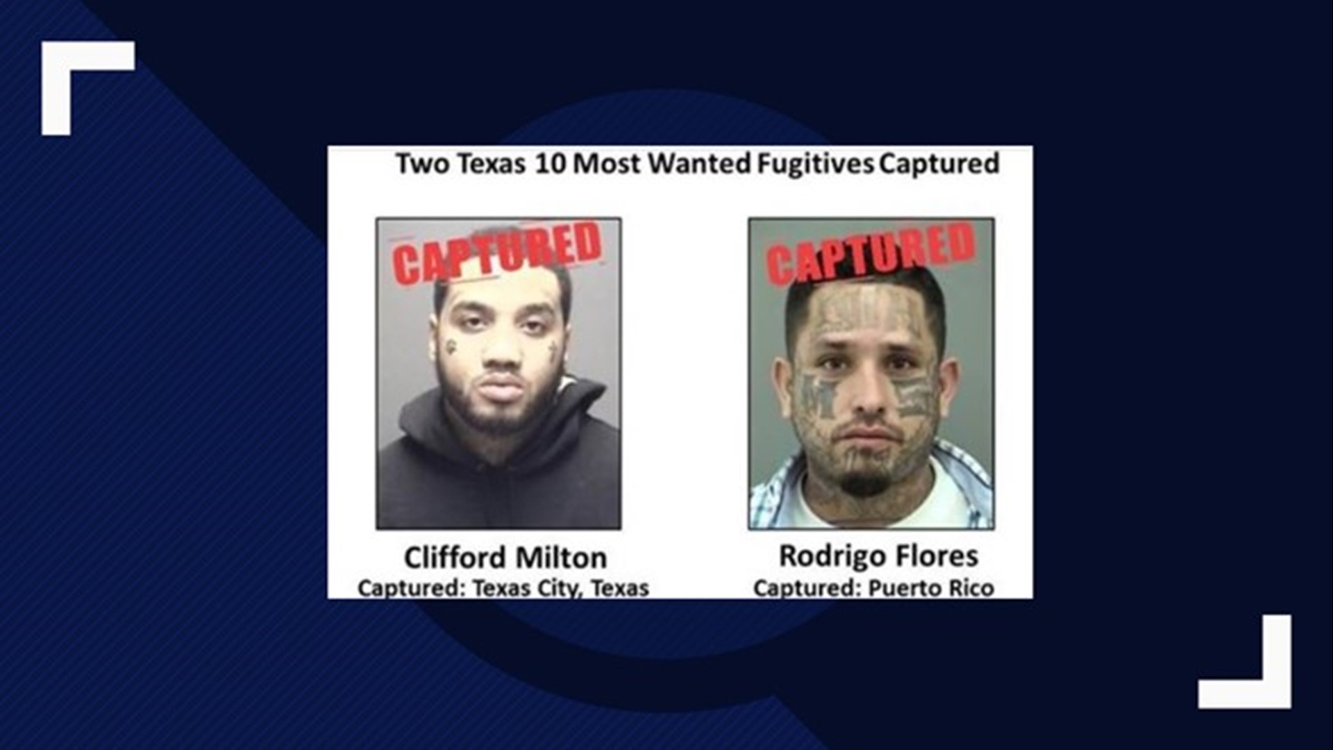 Dps Two Of Texas 10 Most Wanted Fugitives Captured