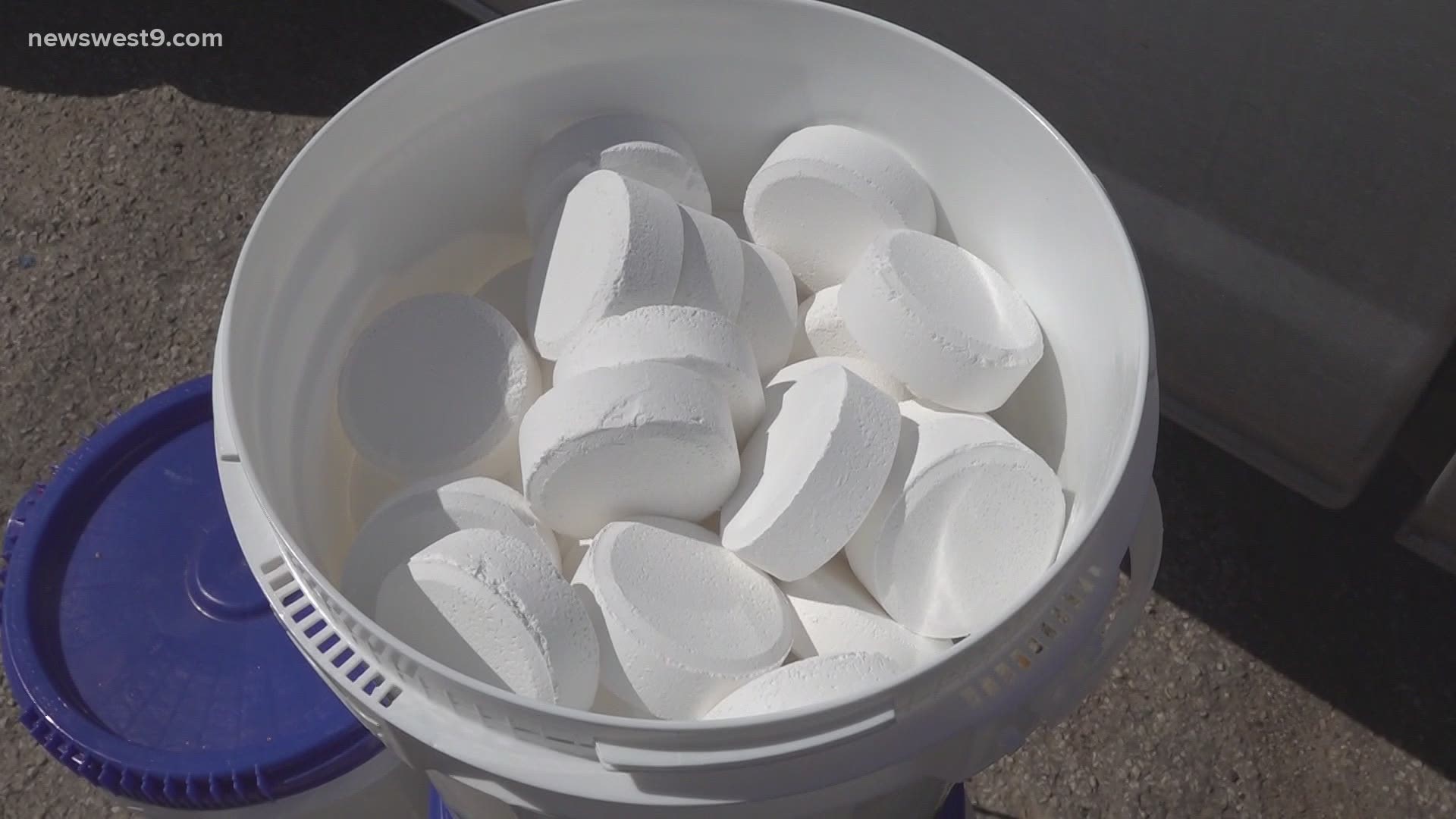 Local pool supply shops are experiencing a shortage of chlorine tablets used to clean pools, and they worry that the shortage could run into next year.