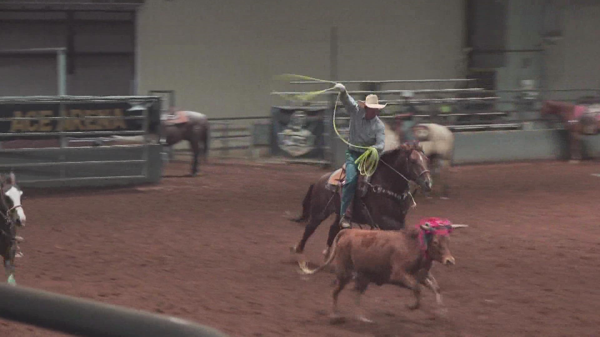 The event center regularly features team roping competitions, motorcross and craft fairs.